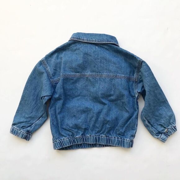Zara NWT collar denim pull over shirt 2-3T - Picture 4 of 4